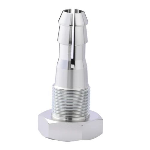 Hex Male Thread Pneumatic Hose Fitting with Slotted Barb Quick Disconnect Fitting